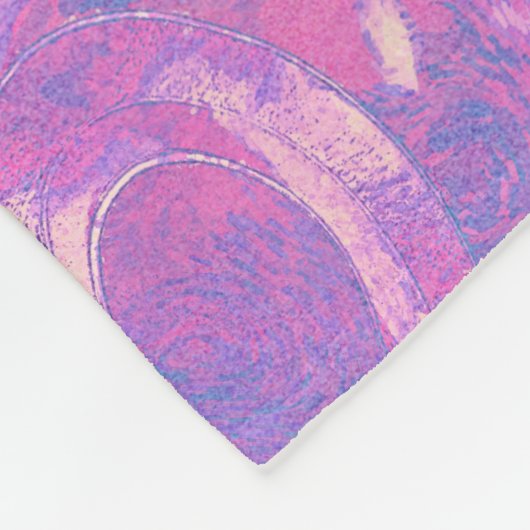 Waterverf harten fleece deken (Hoek)