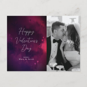 Waterverf Harten Foto Valentijn Holiday Briefkaart