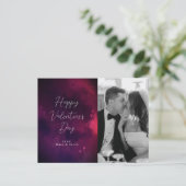 Waterverf Harten Foto Valentijn Holiday Briefkaart (Staand voorkant)