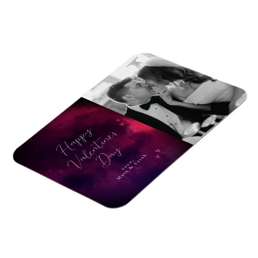 Waterverf Harten Foto Valentijn Holiday Magneet (Linkerzijde)