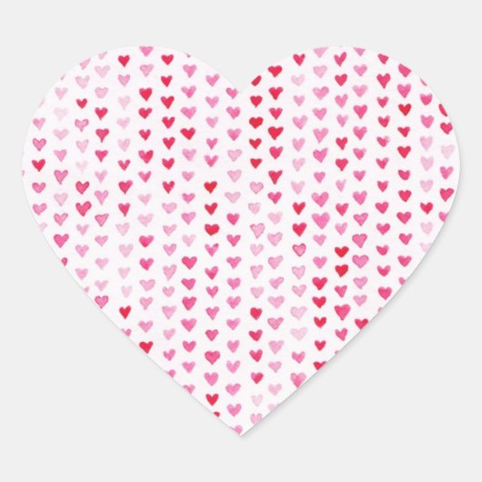 Waterverf harten hart sticker (Voorkant)