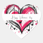 Waterverf harten hart sticker (Voorkant)