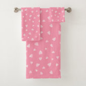 Waterverf harten in medium roze bad handdoek (Insitu)