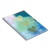 Waterverf Harten Journal Notitieboek (Rechterzijde)