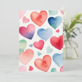 Waterverf harten kaart (Staand voorkant)