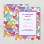 Waterverf Harten Kaart (Voorkant / Achterkant)