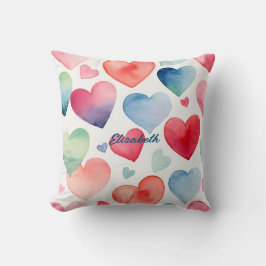 Waterverf harten kussen