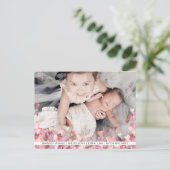 Waterverf harten liefde Schattigee foto Valentijns Briefkaart (Staand voorkant)