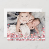 Waterverf harten liefde Schattigee foto Valentijns Briefkaart (Voorkant / Achterkant)