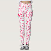 Waterverf harten | Love Wordtern Pattern IV Leggings (Voorkant)