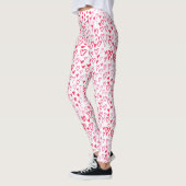 Waterverf harten | Love Wordtern Pattern IV Leggings (Links)