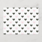 Waterverf harten | Meisje Power Pattern I Briefkaart (Voorkant)