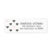 Waterverf harten | Meisje Power Pattern I Etiket (Voorkant)