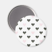 Waterverf harten | Meisje Power Pattern I Magneet (Voorkant / Achterkant)