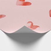 Waterverf Harten Naadloos Patroon Cadeaupapier (Hoek)