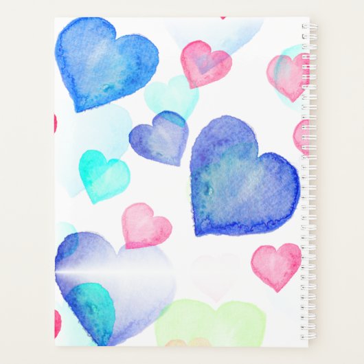 Waterverf harten planner (Achterkant)