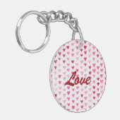 Waterverf harten sleutelhanger (Voorkant Links)