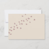 waterverf harten trouwkaartje RSVP kaartje (Achterkant)