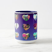 Waterverf harten tweekleurige koffiemok (Center)