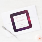 Waterverf Harten Valentijn Bookplate Vierkante Sticker (Envelop)