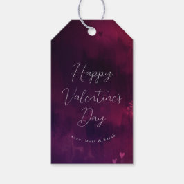 Waterverf Harten Valentijn Favor of Gift Label Cadeaulabel