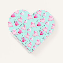 Waterverf Harten Valentijns journaal Notitieboek