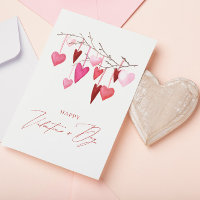 Waterverf Harten Valentijnsdag