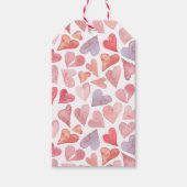 Waterverf Harten Valentijnsdag Cadeaubijsluiter Cadeaulabel (Voorkant)