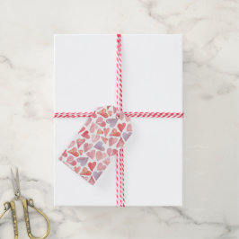 Waterverf Harten Valentijnsdag Cadeaubijsluiter Cadeaulabel