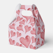 Waterverf Harten Valentijnsdag Pizza Lover Bedankdoosjes (Achterkant)