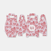 Waterverf Harten Valentijnsdag Pizza Lover Bedankdoosjes (Uitgevouwen)