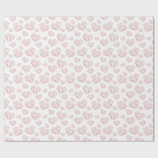 Waterverf Harten Valentijnse Cadeaupapier (Vlak)