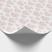 Waterverf Harten Valentijnse Cadeaupapier (Hoek)