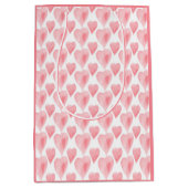 Waterverf Harten Valentijnse Medium Cadeauzakje (Voorkant)