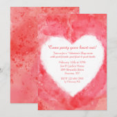 Waterverf - harteuitnodiging kaart (Voorkant / Achterkant)
