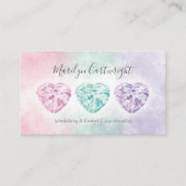 Waterverf HartPareltjes Visitekaartjes (Voorkant)
