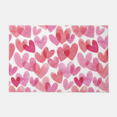 Waterverf hartpatroon deurmat (Voorkant)