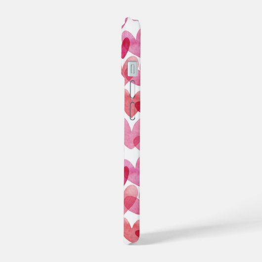 Waterverf hartpatroon iPhone 15 case (Linkerkant)