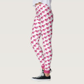 Waterverf hartpatroon leggings (Links)