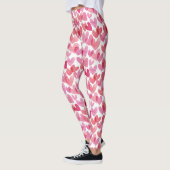 Waterverf hartpatroon leggings (Links)
