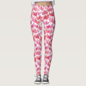 Waterverf hartpatroon leggings (Voorkant)