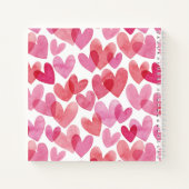 Waterverf hartpatroon notitieboek (Achterkant)