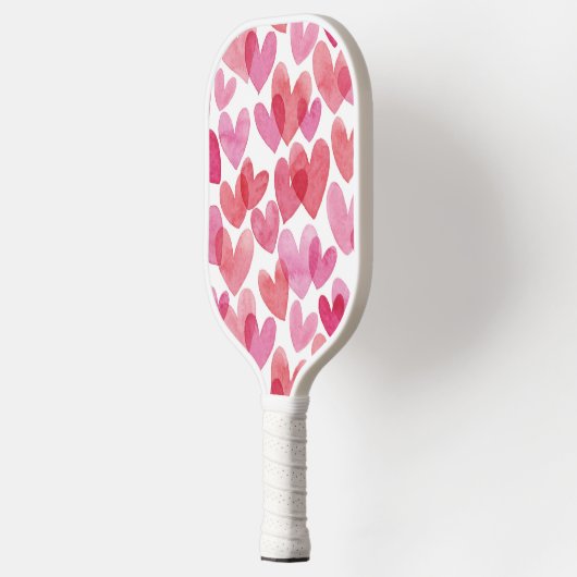 Waterverf hartpatroon pickleball paddle (Links)