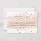 Waterverf Hartspier Moderne Abstracte kunst Bedankkaart (Achterkant)