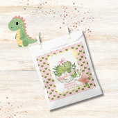 Waterverf Hatching Dino Girl Baby shower Goodie Bedankzakje
