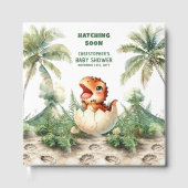 Waterverf Hatching Soon Baby Boy Gastboek Gastenboek (Voorkant)