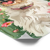 Waterverf Havanezer Portret Wall Art Print (Hoek)