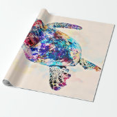 Waterverf Hawaiiaanse Zee Turtle Cadeaupapier (Uitgerold)