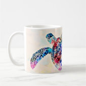 Waterverf Hawaiiaanse Zee Turtle Koffiemok (Links)