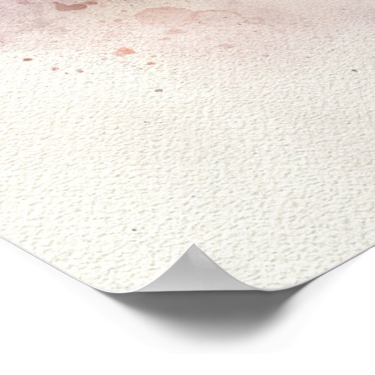 Waterverf Hawaiiaanse Zee Turtle Poster (Hoek)